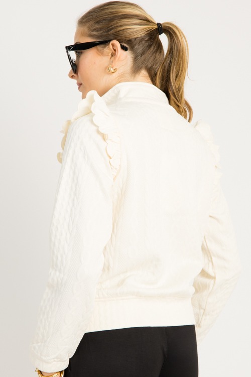 Preppy Texture Half Zip, Ecru - 0919-113.jpg
