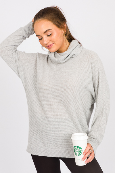 Dolman Sleeve Rib Pullover, H.G