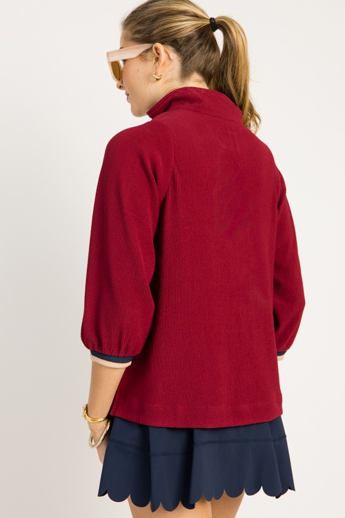 Rib Stripe Accent Pullover, Burgundy - 0919-118.jpg
