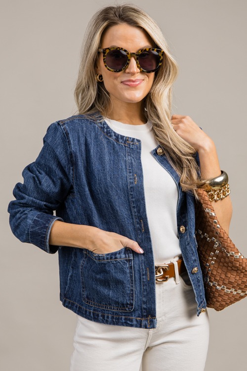 Gold Button Denim Jacket, Dark - 0919-119-2.jpg