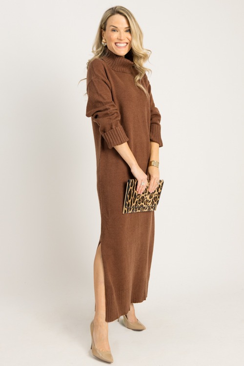 Callen Sweater Maxi, Brown