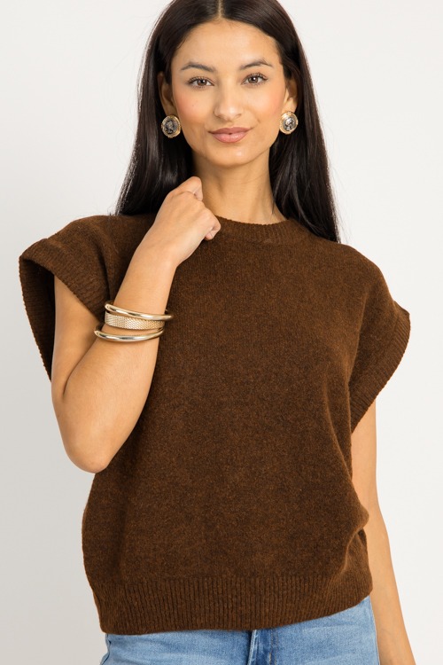 Miles Solid Sweater, Brown