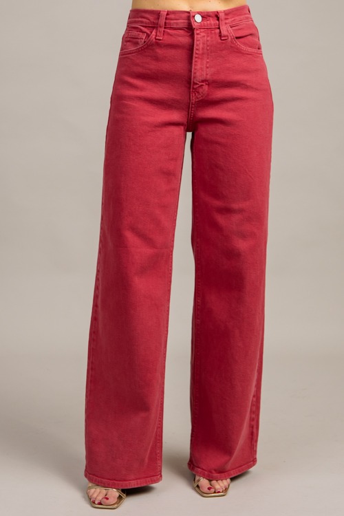 Vintage Red Jeans