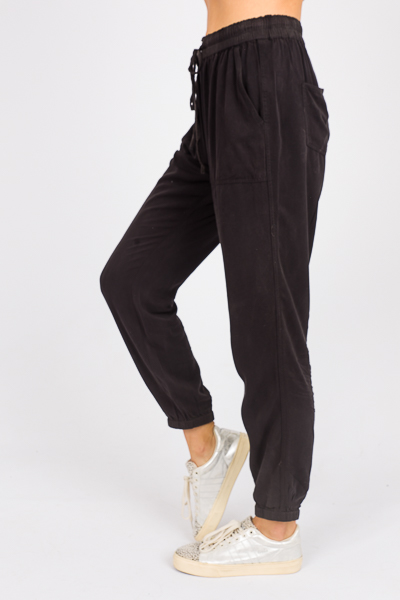 Mineral Wash Black Joggers