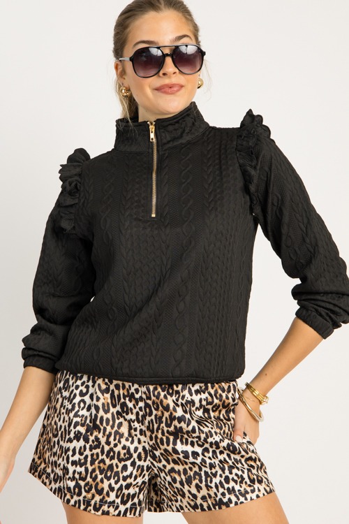 Preppy Texture Half Zip, Black - 0919-97.jpg