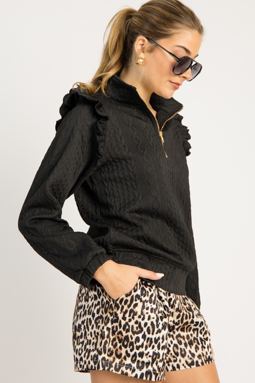 Preppy Texture Half Zip, Black - 0919-99.jpg