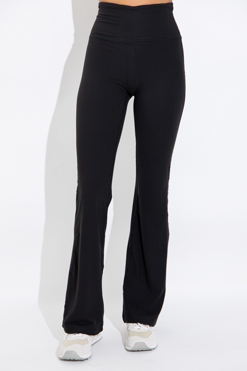 Butter Flare Yoga Pants, Black