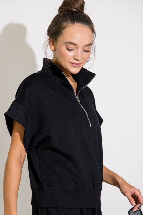 Short Sleeve Zip Pullover, Blk - 0920-284h.jpg