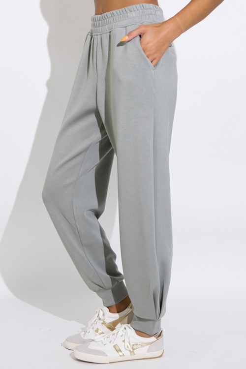 Modal Joggers, Dusty Sage