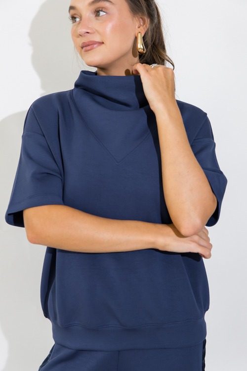 Modal Cowl Neck Top, Smoky Navy - 0920-35h.jpg