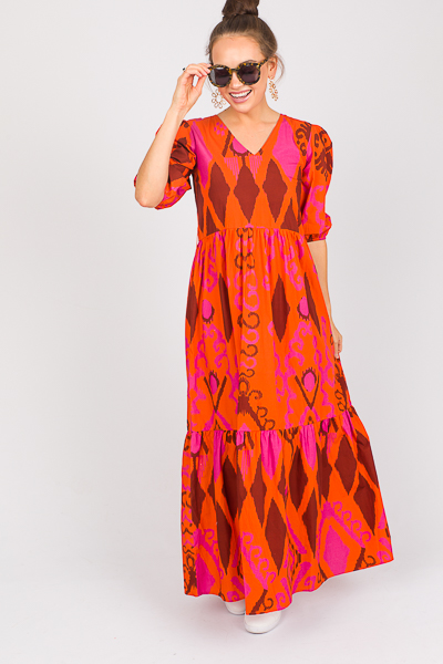 Molly Belted Maxi, Burnt Orange