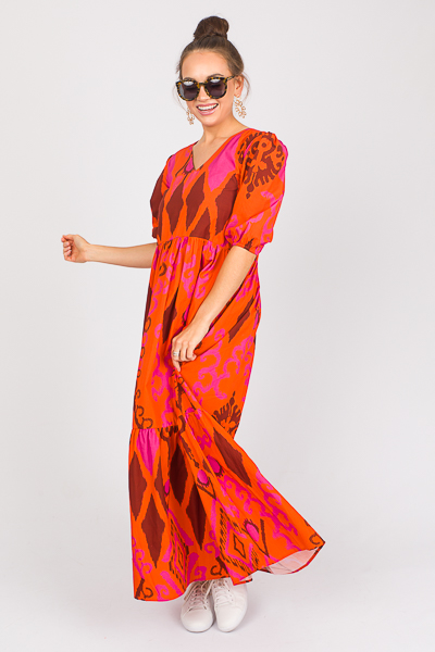 Molly Belted Maxi, Burnt Orange