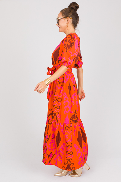 Molly Belted Maxi, Burnt Orange