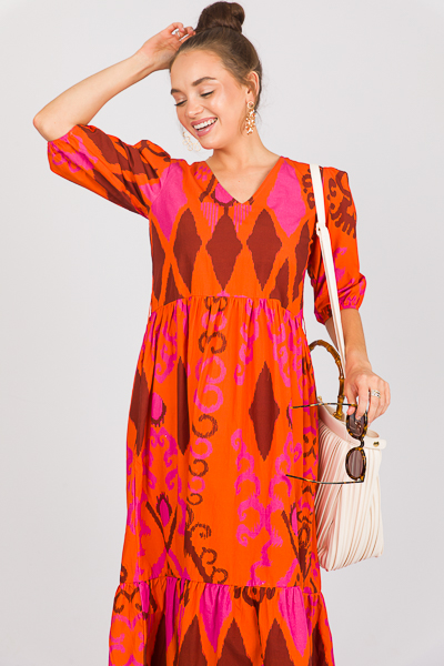 Molly Belted Maxi, Burnt Orange