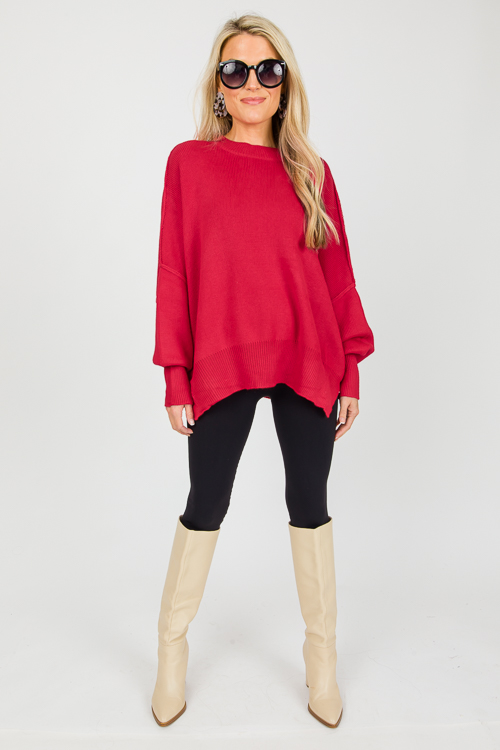 Melinda Sweater, Red