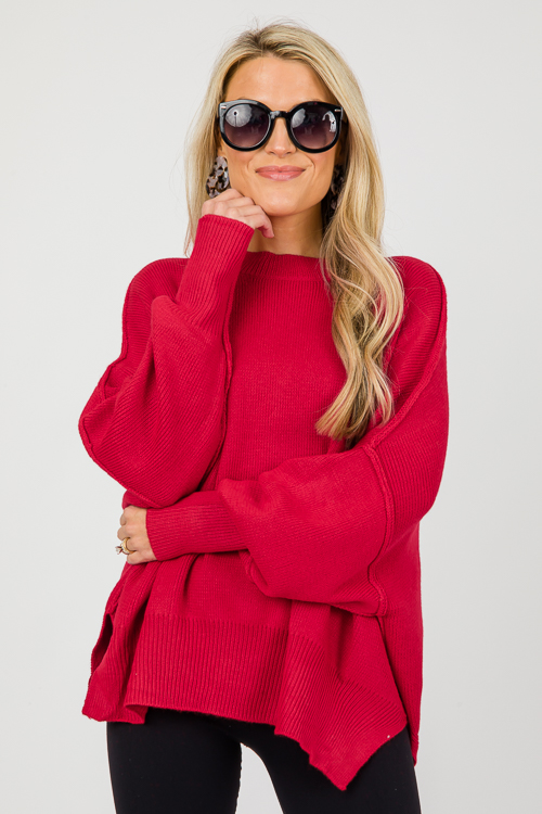 Melinda Sweater, Red