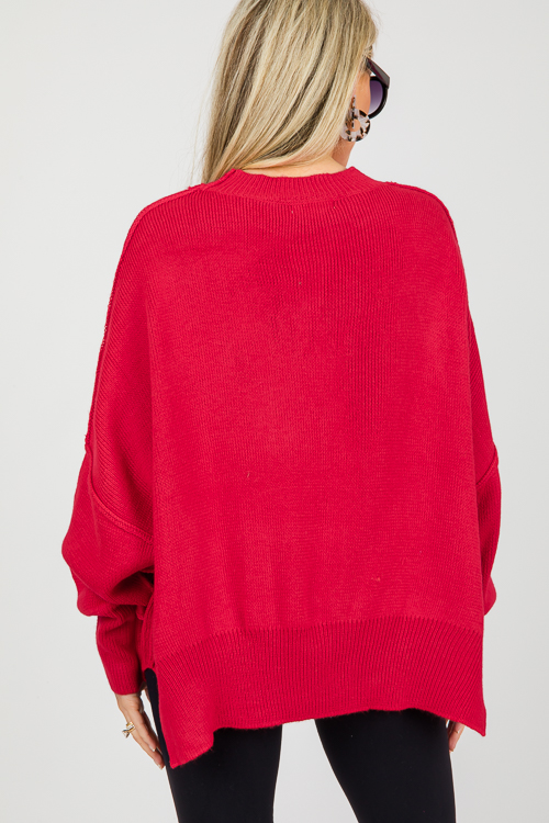 Melinda Sweater, Red