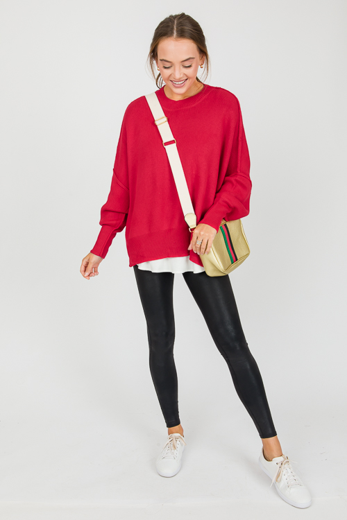 Melinda Sweater, Red