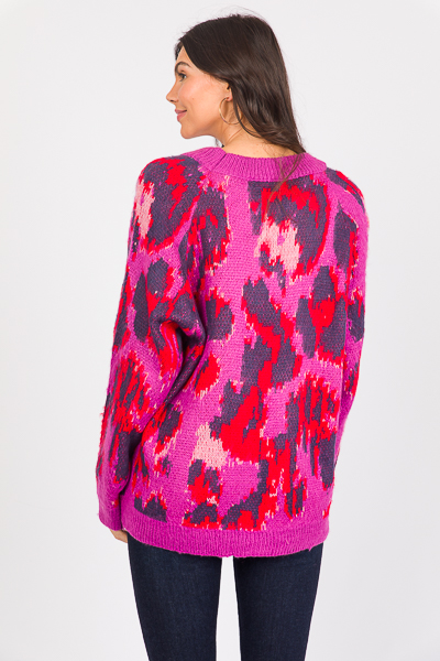 Margie Sweater, Orchid Combo