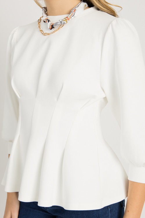 Knit Flare Top, Off White - 0922-36h.jpg