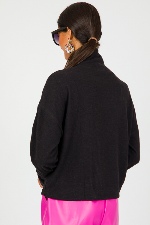 Jordie Brushed Top, Black