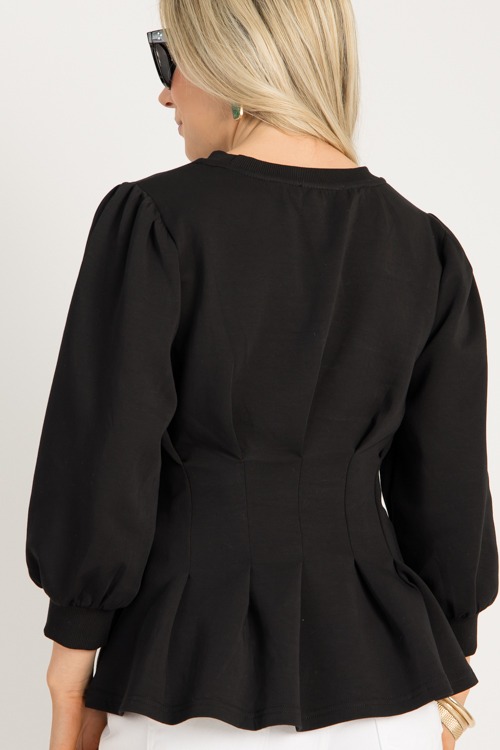 Knit Flare Top, Black - 0922-49.jpg