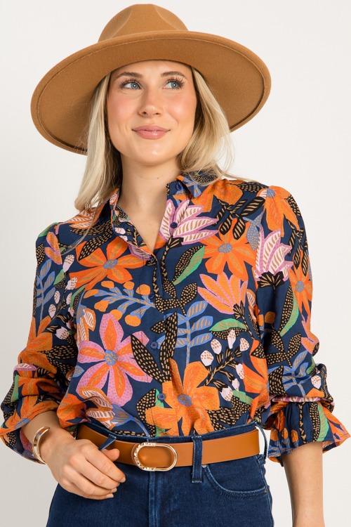 Tigerlily Button Blouse