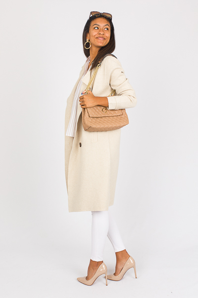 Belted Sweater Coat, Oatmeal