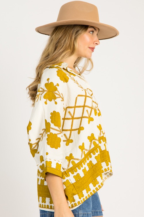 Oversized Printed Shirt, Mustar - 0923-79.jpg