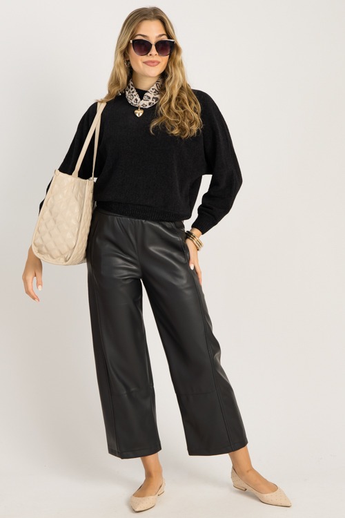 Blake Chenille Sweater, Black