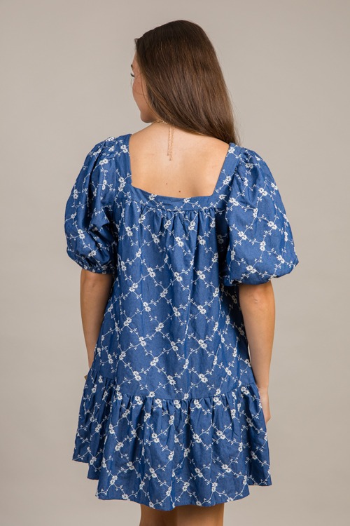 Floral Embroidery Chambray Dress - 0924-30.jpg