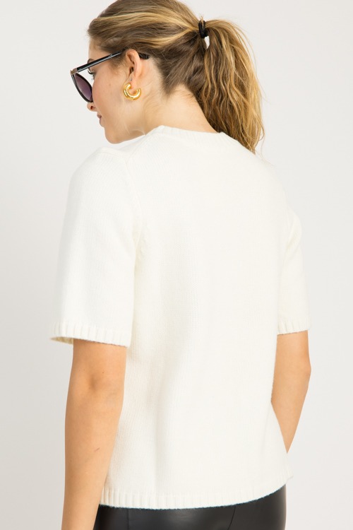 Stitch Detail SS Sweater, Cream - 0924-39.jpg