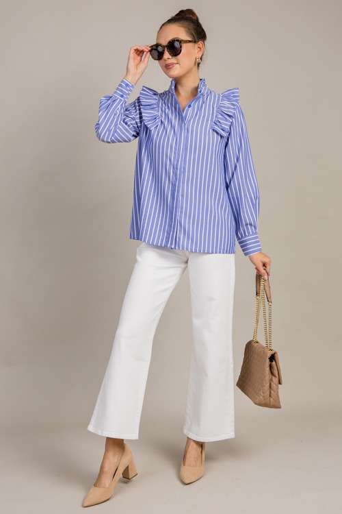 Ruffled Stripe Button Down Shir - 0924-44h.jpg