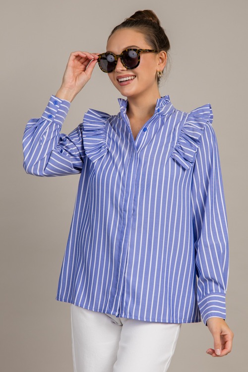 Ruffled Stripe Button Down Shir - 0924-46.jpg