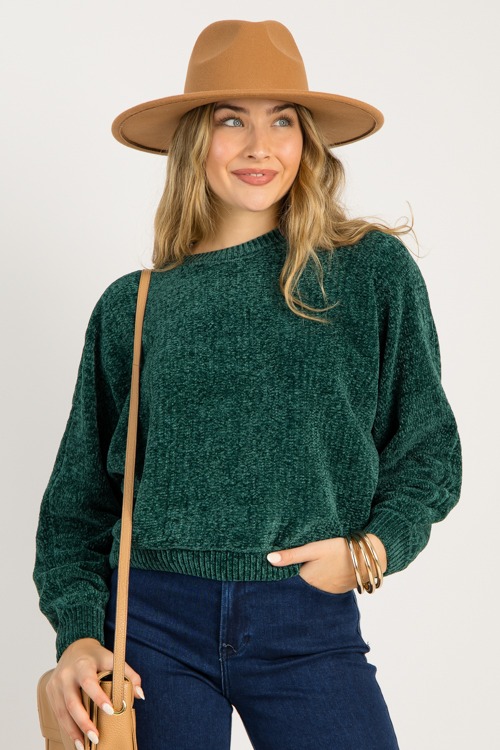 Blake Chenille Sweater, Dk Gree - 0924-50.jpg