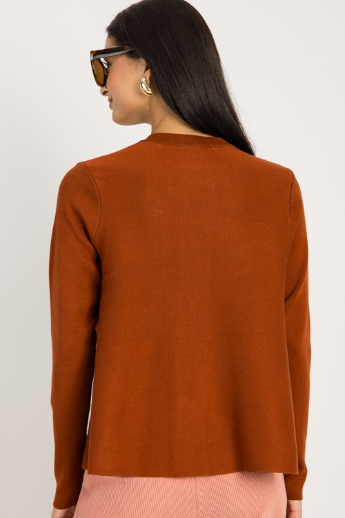 Pink Button Cardigan, Brown - 0924-83.jpg
