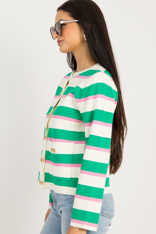 Stripe Button Cardigan, Green/P - 0924-95.jpg