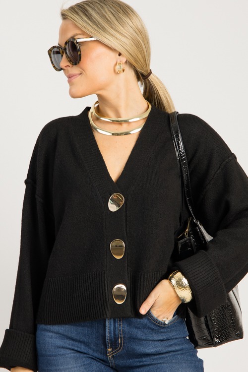Bold Button Cardigan, Black - 0925-112h.jpg