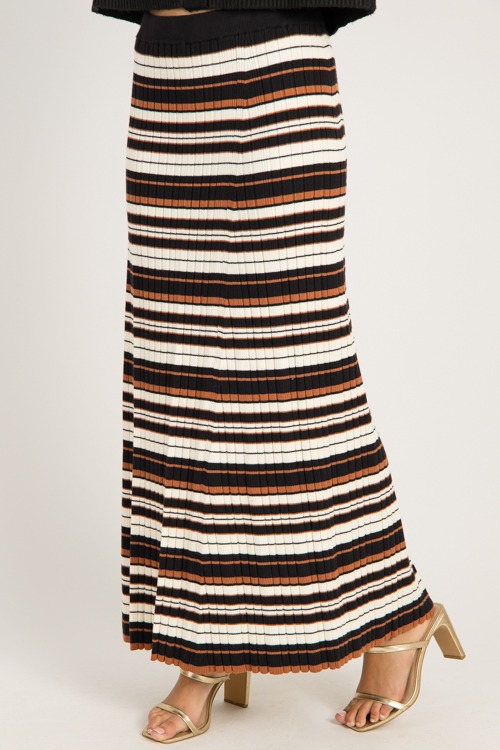 Stripe Sweater Maxi Skirt, Blac - 0925-123.jpg