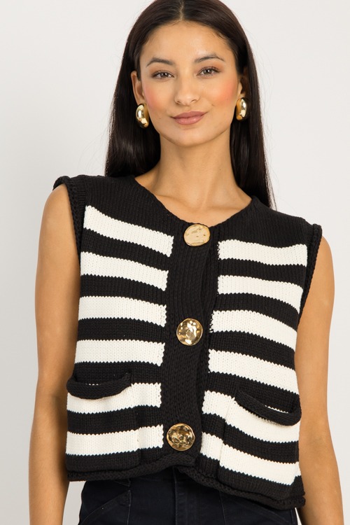 Sam Stripe Sweater Vest, Black - 0925-127.jpg