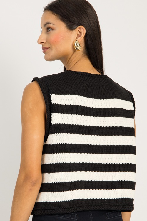 Sam Stripe Sweater Vest, Black - 0925-128.jpg