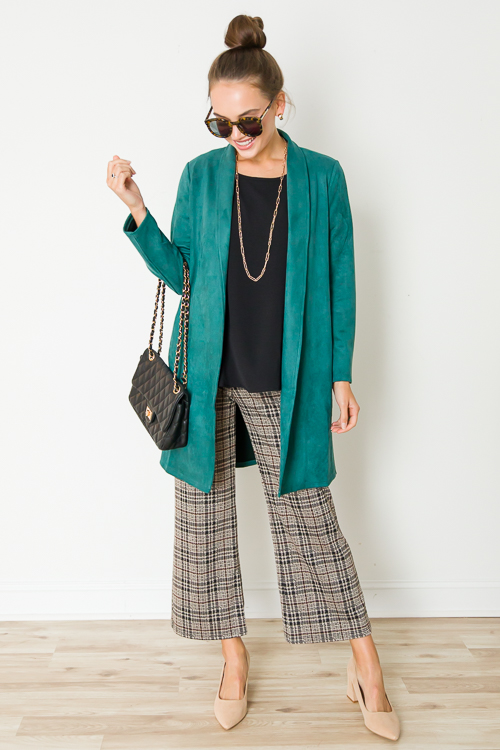 Houndstooth Pants, Taupe