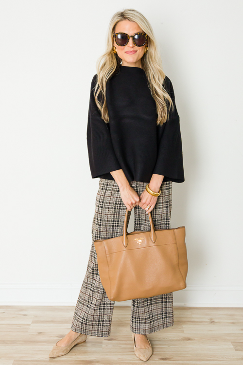 Houndstooth Pants, Taupe