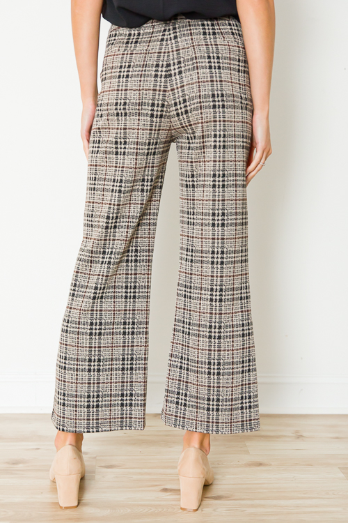 Houndstooth Pants, Taupe