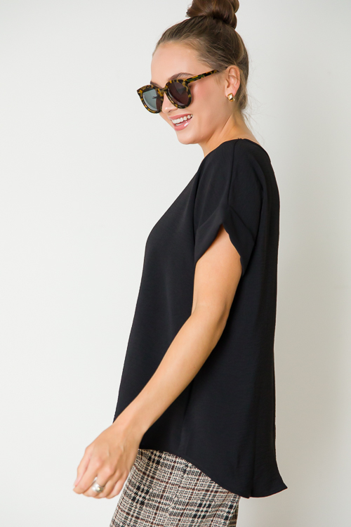 Brittany Basic Blouse, Black