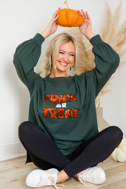 Trick Or Treat Sequin Sweatshirt