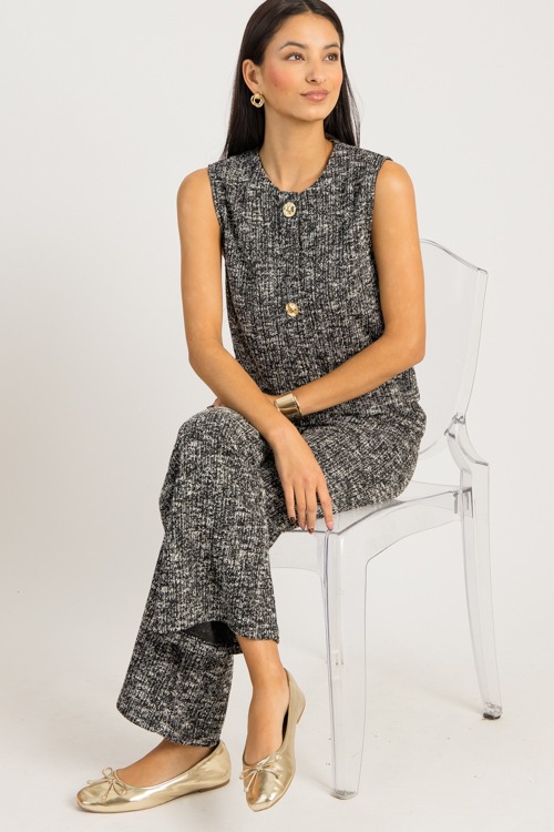 Chic Vest Set, Black