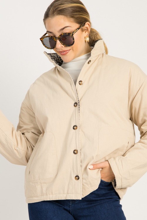 Reversible Plaid Coat, Taupe/Na - 0925-58.jpg