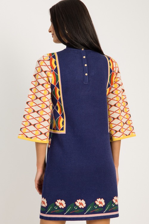 Floral Pattern Sweater Dress, N - 0925-6.jpg