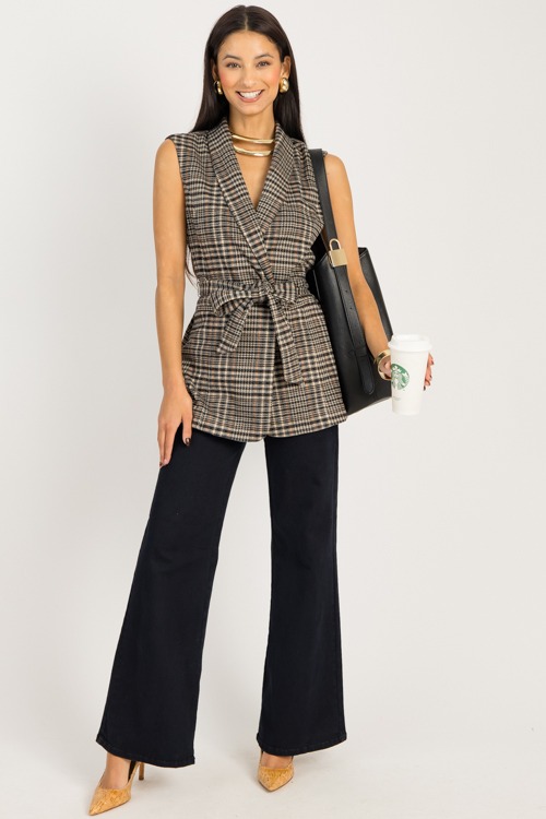 Plaid Belted Vest, Ivory/Black - 0925-93h.jpg